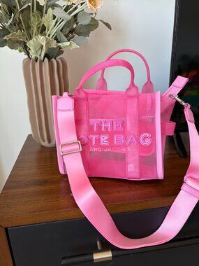 Marc Jacobs The Small Tote Bag - Pink Mesh 2024